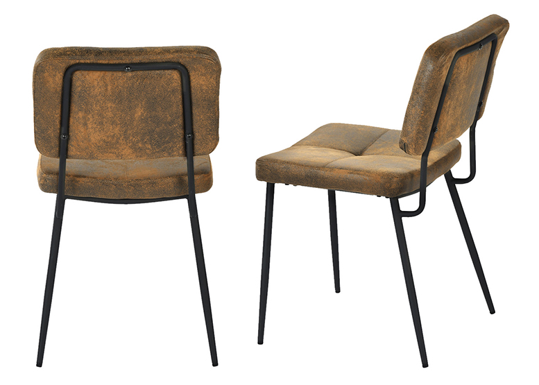 SILLA COMEDOR NOVAHUS KAROMI ACERO CAFÉ PACK 2 - 4