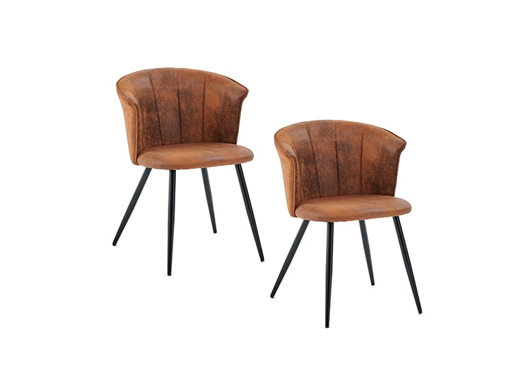 SILLA COMEDOR NOVAHUS DONCIC CAFÉ PACK 2 - 1