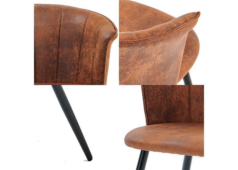 SILLA COMEDOR NOVAHUS DONCIC CAFÉ PACK 2 - 5