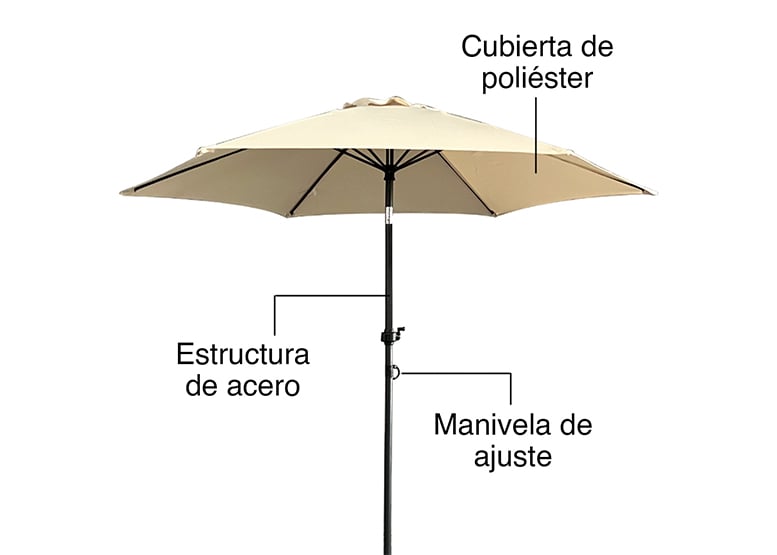 QUITASOL BUZIOS BEIGE 218X230 CM - 4