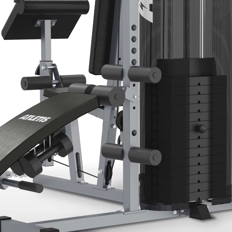 HOME GYM ATLETIS TF-7005A TRES ESTACIONES GRIS - 4