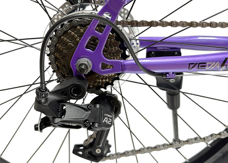 BICICLETA MOUNTAIN BIKE ATLETIS ARO 26' W FORCE MUJER MORADA - 3