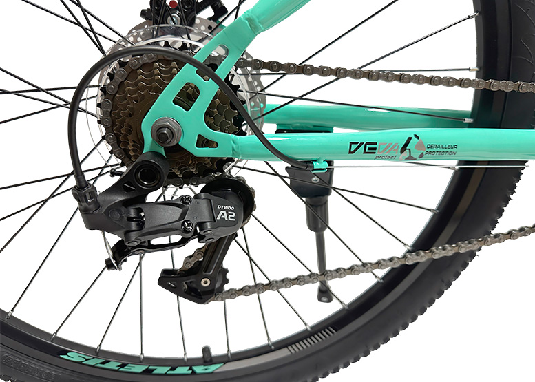 BICICLETA MOUNTAIN BIKE ATLETIS ARO 26' W FORCE MUJER TURQUESA - 3