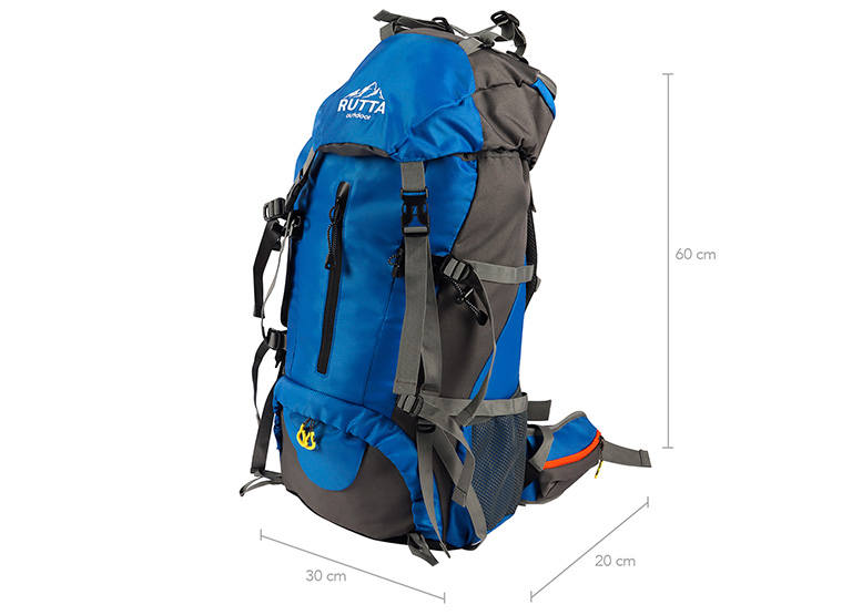 MOCHILA RUTTA 1619051 AZUL CAMPING 50L - 3