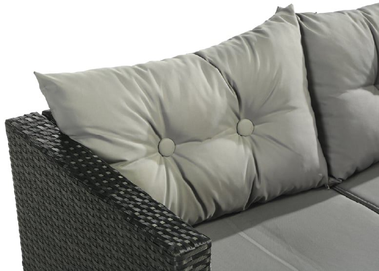 SECCIONAL NOVAHUS 57094 INTERCAMBIABLE 3 CUERPOS TERRAZA SOFA + MESA GRIS - 5