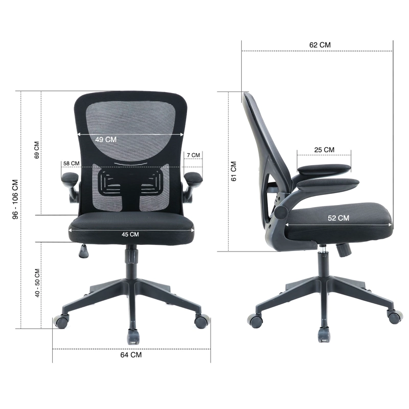 SILLA DE ESCRITORIO PRECISION SEATING - NEGRO - 10