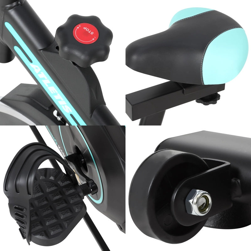 BICICLETA SPINNING ATLETIS 1639750 CAPACIDAD 100 KG VERDE - 5