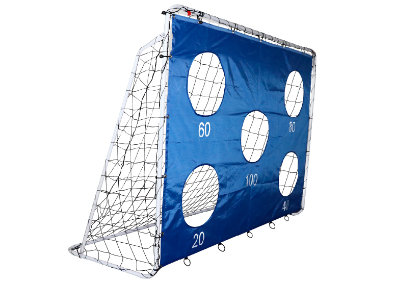 ARCO DE FÚTBOL MAX MAGIC AZUL 3 EN 1 CON OBJETIVOS 213CM - 1