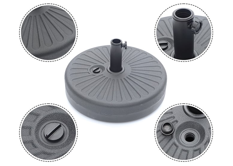 BASE REDONDA PARA QUITASOL NOVAHUS 21 KG - NEGRO - 4