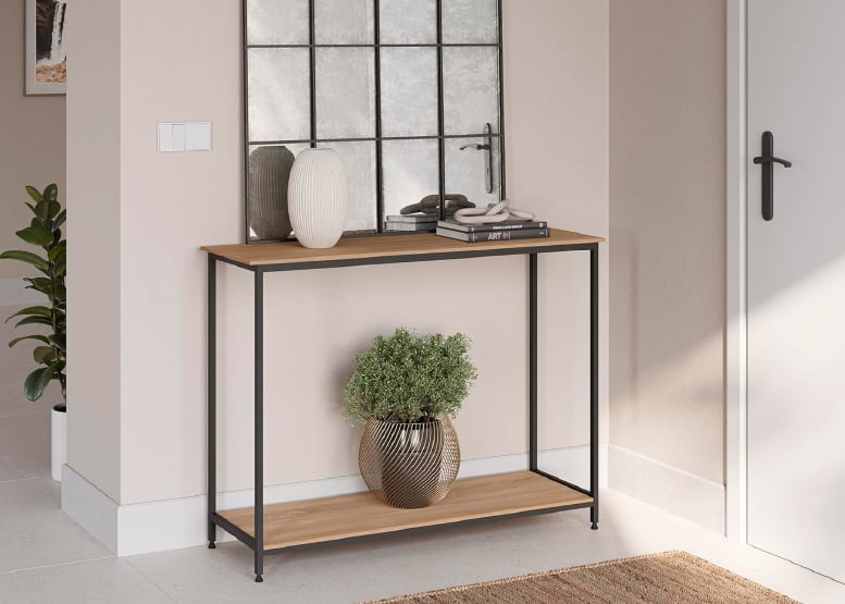 ARRIMO NOVAHUS INDUSTRIAL CAFÉ CON TUBO DE ACERO Y MDF - 2