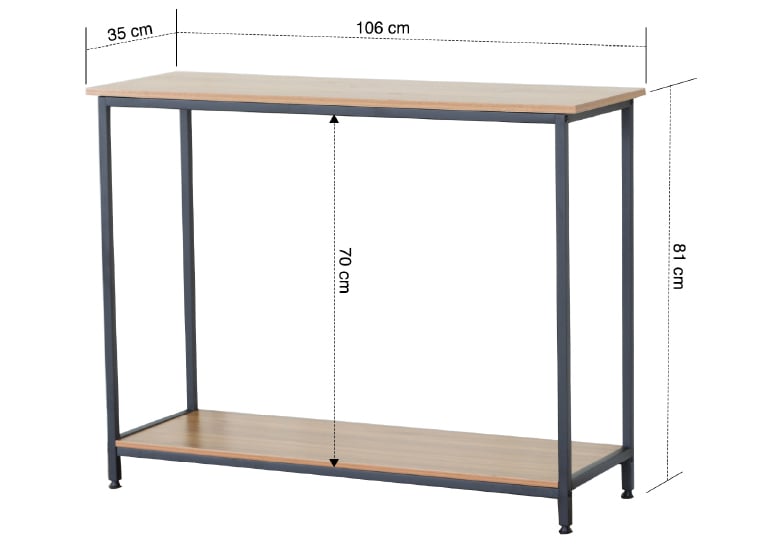 ARRIMO NOVAHUS INDUSTRIAL CAFÉ CON TUBO DE ACERO Y MDF - 3