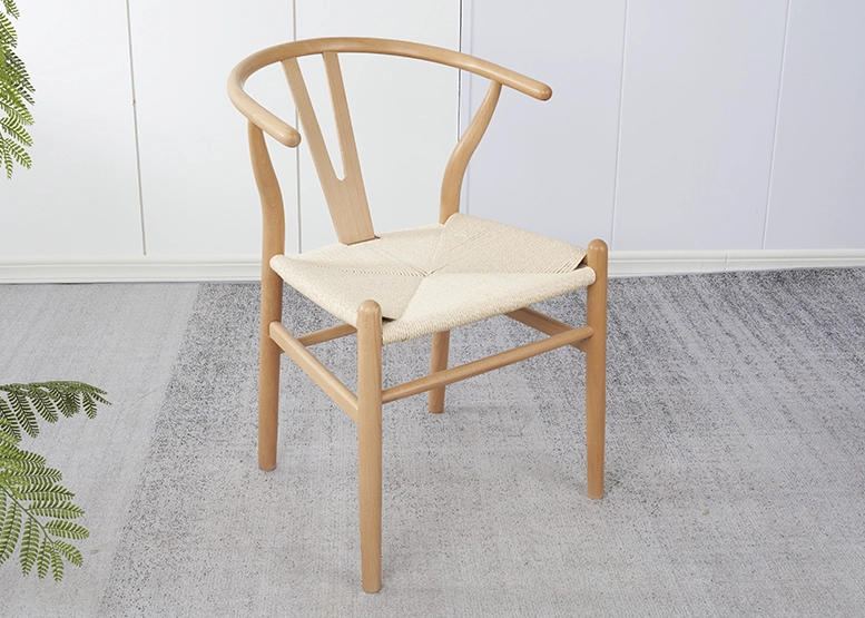 PACK 2 SILLAS COMEDOR NOVAHUS WISHBONE NATURAL BEIGE - 2