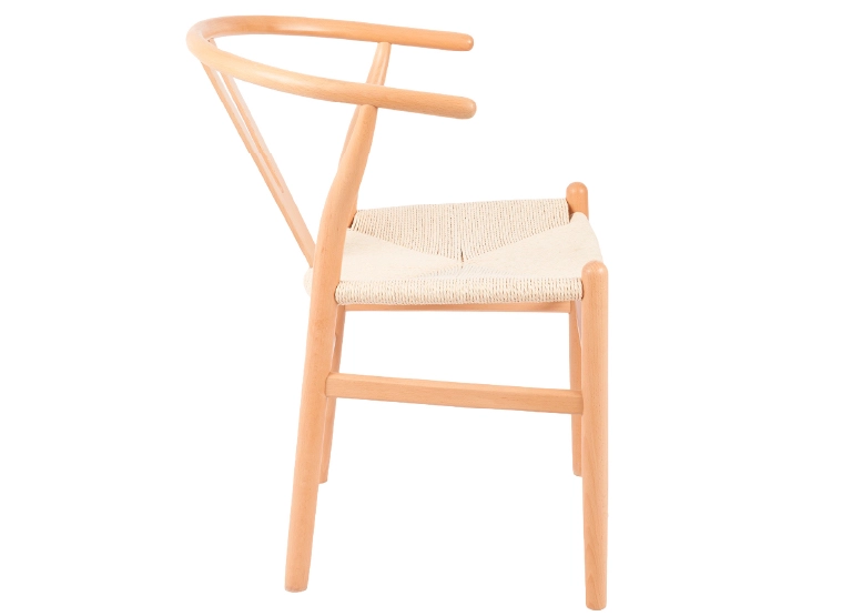 PACK 2 SILLAS COMEDOR NOVAHUS WISHBONE NATURAL BEIGE - 3