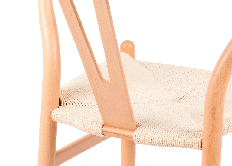 PACK 2 SILLAS COMEDOR NOVAHUS WISHBONE NATURAL BEIGE - 5
