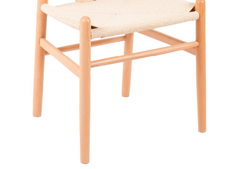 PACK 2 SILLAS COMEDOR NOVAHUS WISHBONE NATURAL BEIGE - 6