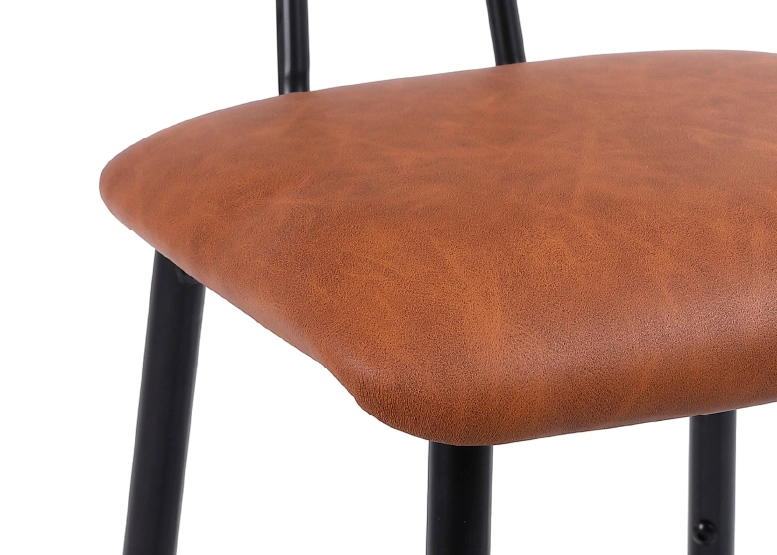 PACK NOVAHUS 57103 CAFE 2 PISOS DE BAR O COCINA MID-CENTURY CON RESPALDO MARRÓN - 4