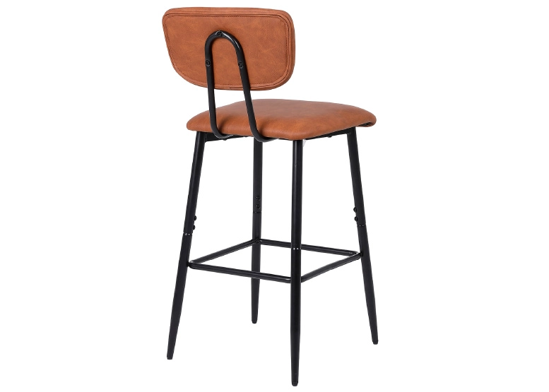 PACK NOVAHUS 57103 CAFE 2 PISOS DE BAR O COCINA MID-CENTURY CON RESPALDO MARRÓN - 7