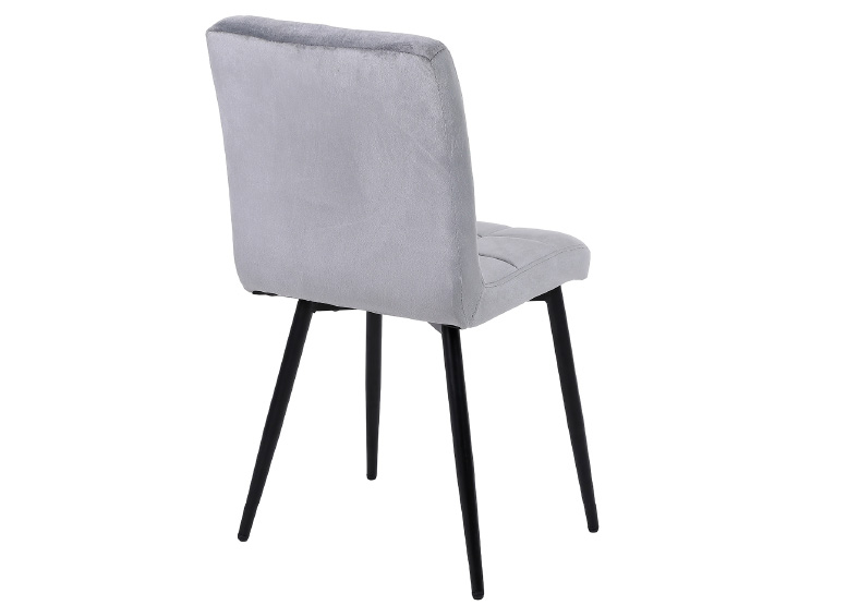 PACK NOVAHUS 57104 TERCIOPELO GRIS 4 SILLAS COMEDOR MODERNAS VELVET - 7