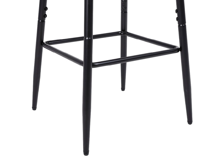 PACK NOVAHUS 57109 NEGRO 2 PISOS BAR COCINA MID-CENTURY CON RESPALDO - 4