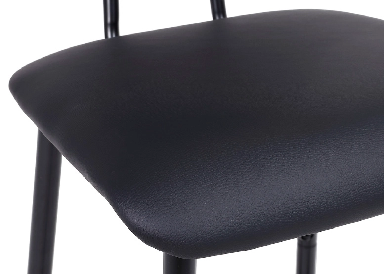 PACK NOVAHUS 57109 NEGRO 2 PISOS BAR COCINA MID-CENTURY CON RESPALDO - 5