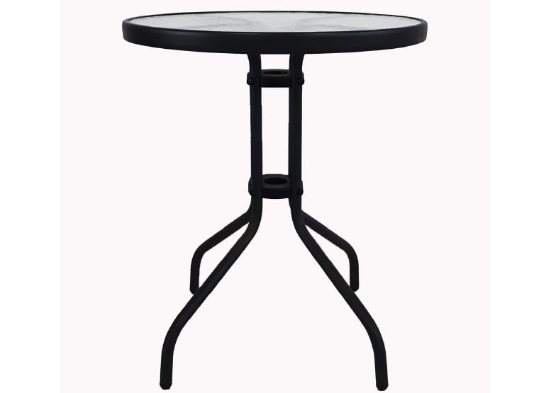SET TERRAZA MACEIO 2 SILLAS  + MESA VIDRIO 70X60 CM NEGRO - 3