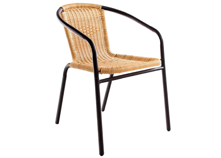 SET TERRAZA MACEIO 2 SILLAS + MESA VIDRIO 70X60 CM BEIGE - 4
