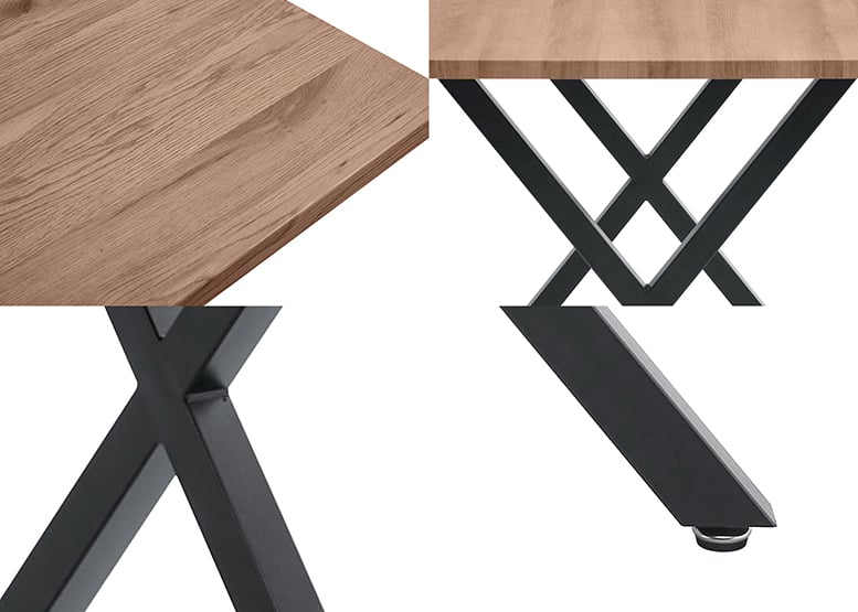 Comedor Hudson Mesa 75x70x120 4 Sillas Pu Café - 4