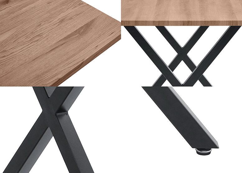 Comedor Bristol Mesa Vidrio 70x75x120 4 Sillas PU Negro - 4