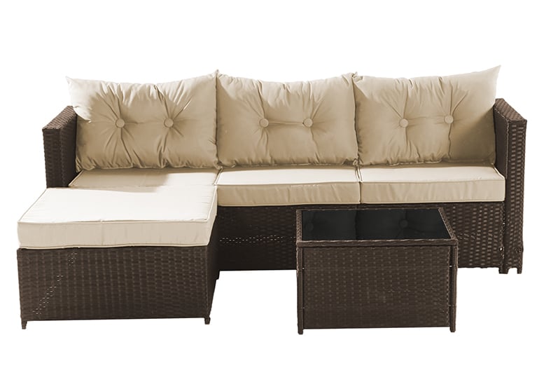 SECCIONAL INTERCAMBIABLE 3 CUERPOS TERRAZA SOFA + MESA CAFÉ - 2