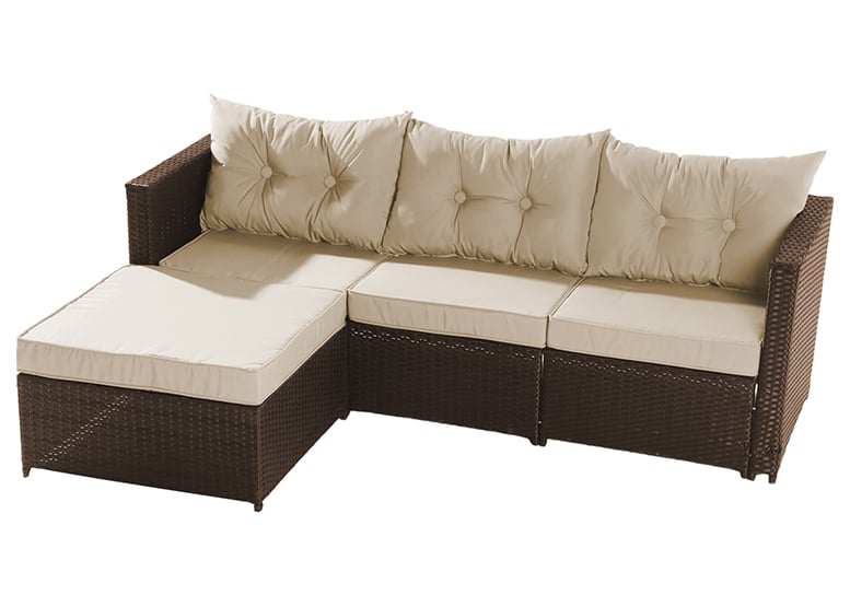 SECCIONAL INTERCAMBIABLE 3 CUERPOS TERRAZA SOFA + MESA CAFÉ - 3
