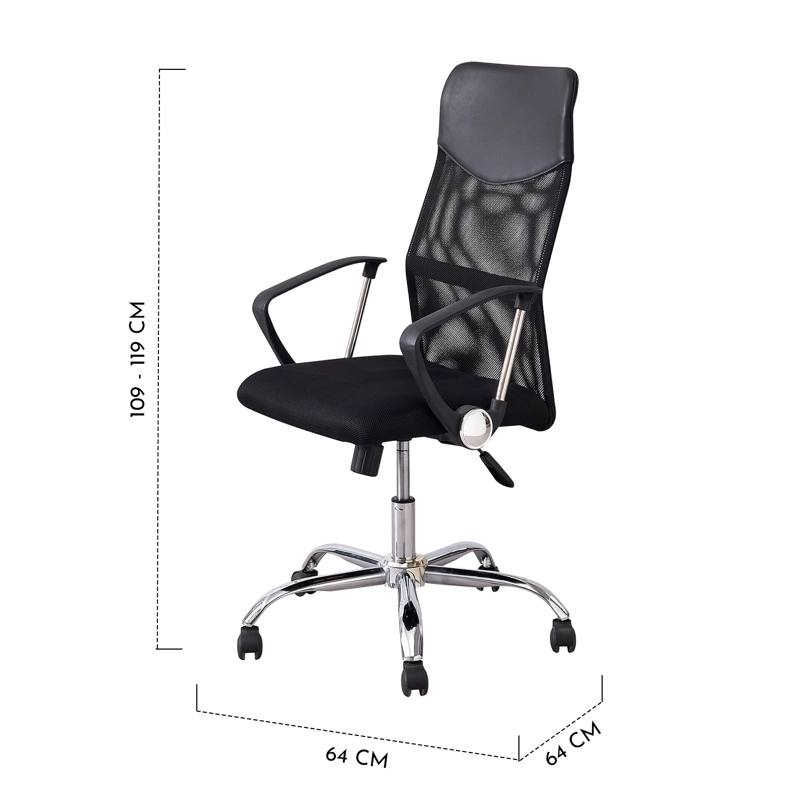 Silla Escritorio Malla Reclinable Autonomy Negra - 8