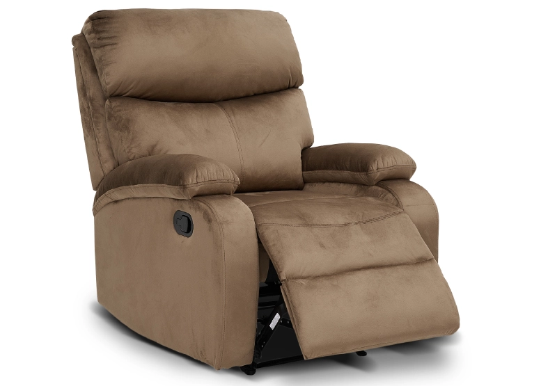 BERGER RECLINABLE MILAN TERCIOPELO CAFÉ - 1