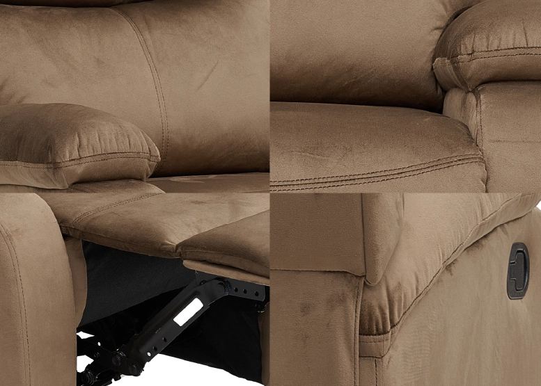 BERGER RECLINABLE MILAN TERCIOPELO CAFÉ - 8