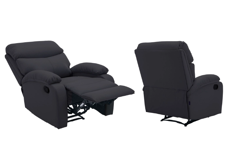 BERGER RECLINABLE MILAN PU NEGRO - 5