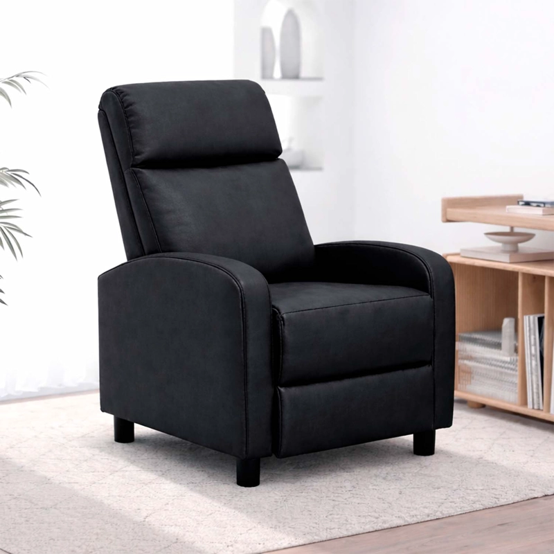 BERGER RECLINABLE LISBOA PU NEGRO - 2