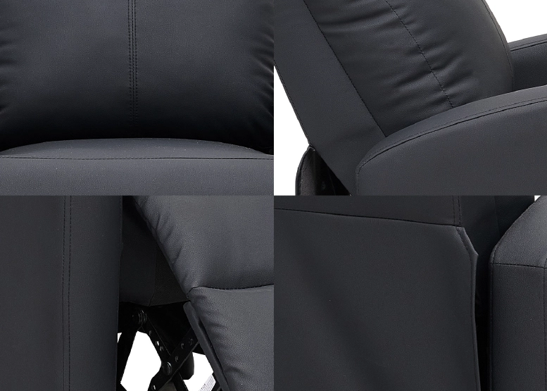 BERGER RECLINABLE LISBOA PU NEGRO - 8