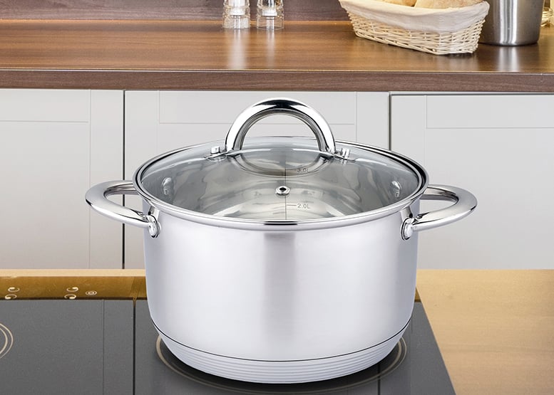 OLLA DE ACERO INOXIDABLE 16 CM 1,9 LTS - 2