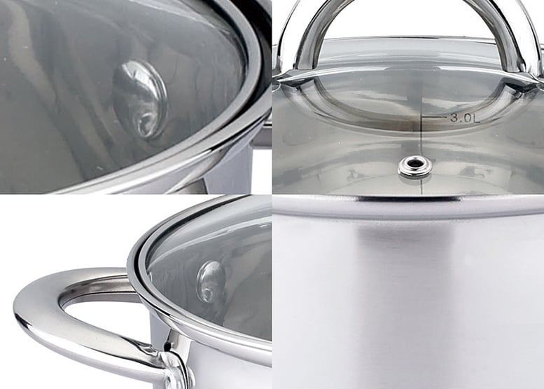 OLLA DE ACERO INOXIDABLE 16 CM 1,9 LTS - 5