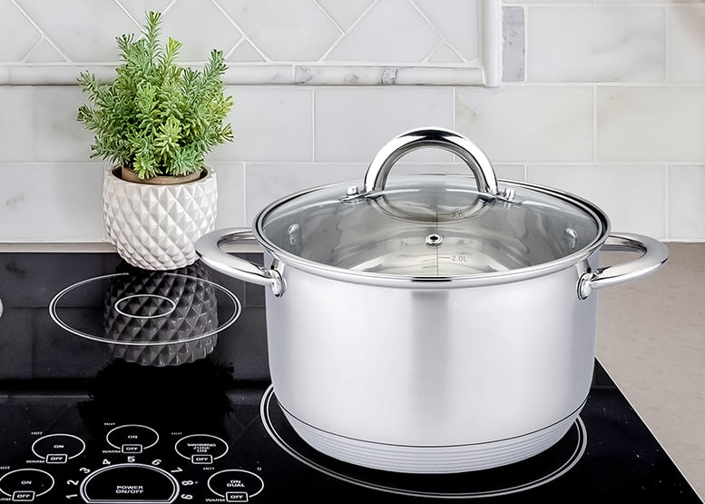 OLLA DE ACERO INOXIDABLE 16 CM 1,9 LTS - 6