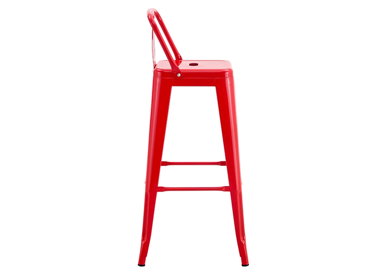 SILLA ALTA METAL ROJO - 3