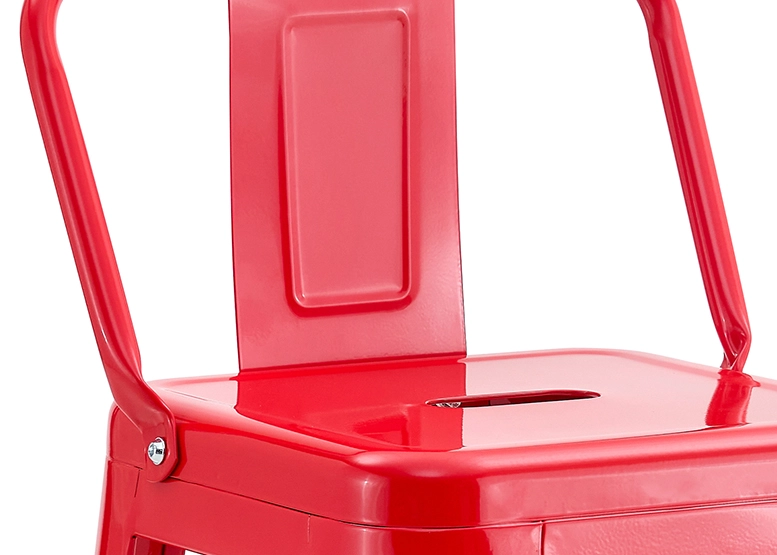 SILLA ALTA METAL ROJO - 5