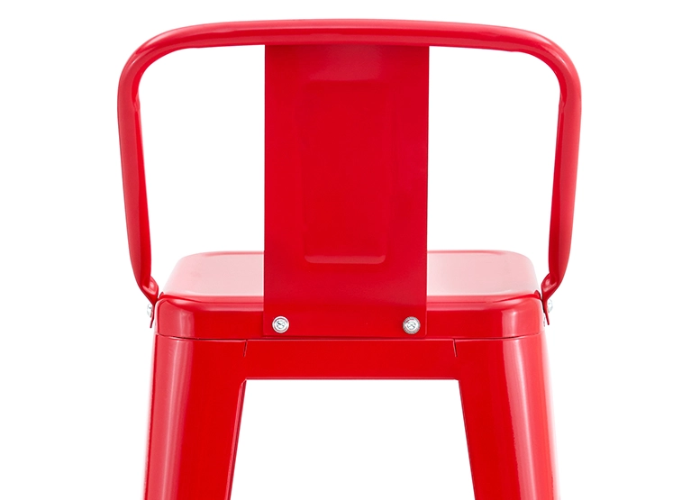 SILLA ALTA METAL ROJO - 6
