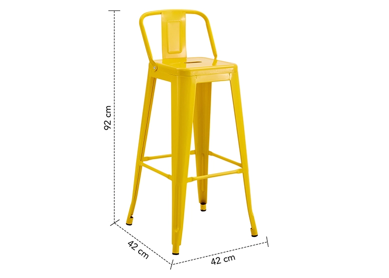 SILLA ALTA METAL AMARILLO - 8