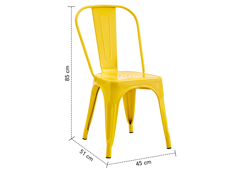 SILLA METAL TOLIX AMARILLO - 8