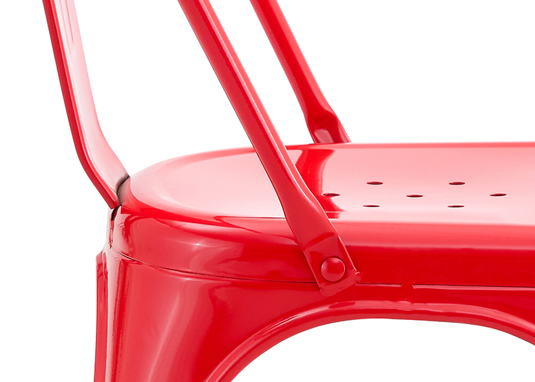 SILLA METAL TOLIX ROJO - 7