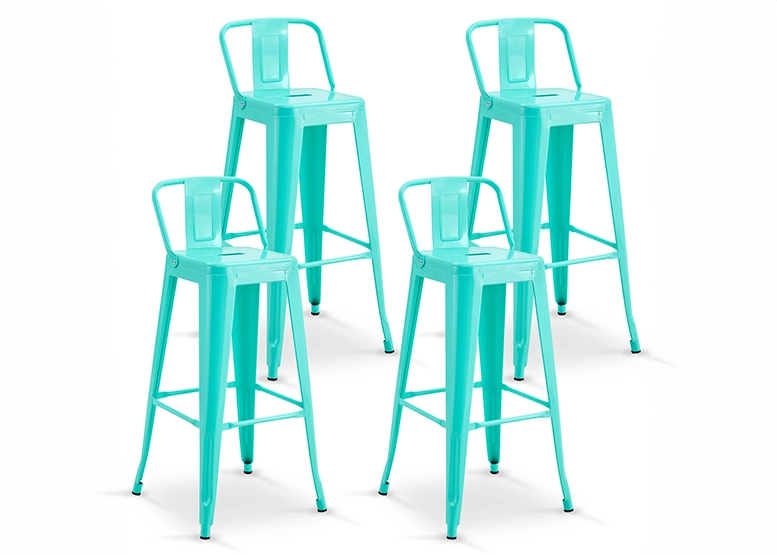 PACK DE 4 SILLA ALTA METAL MENTA - 1