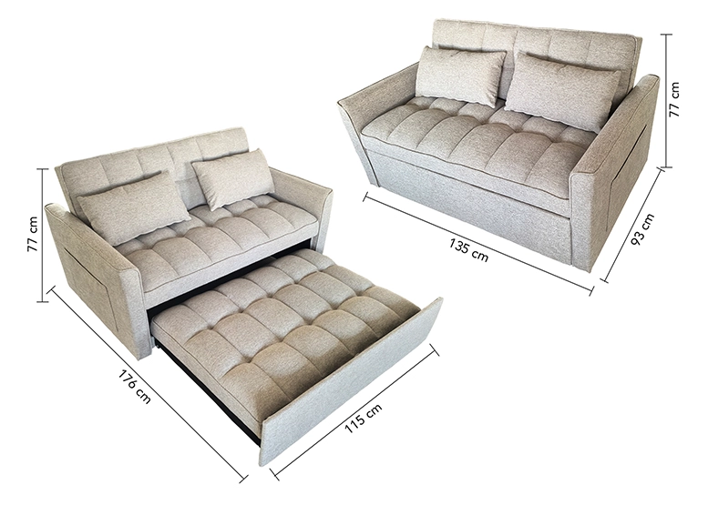 SOFA CAMA BEIGE - 3