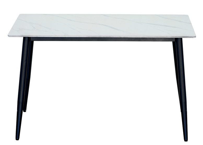 MESA COMEDOR ESTILO MARMOL BLANCO 73X121X72 CM - 4