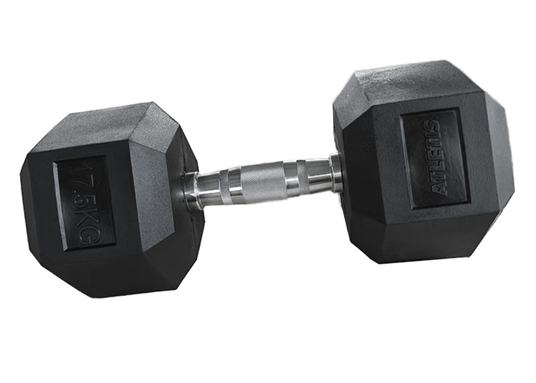 MANCUERNA HEXAGONAL 17.5 KG NEGRO - 2