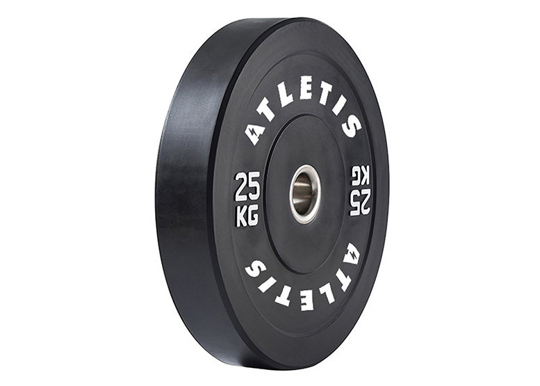 DISCO OLÍMPICO BUMPER 25 KG NEGRO - 2
